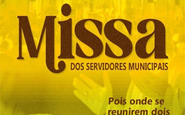  ÁGUA PRETA: Missa dos SERVIDORES MUNICIPAIS: Momento de união e fé na igreja matriz de Água Preta.