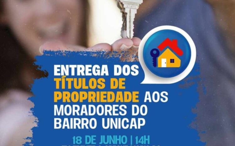  RIO FORMOSO: Prefeitura entrega TÍTULOS DE PROPRIEDADE  aos moradores do bairro UNICAP em cerimônia nesta Terça-feira (18).